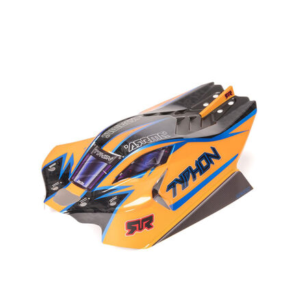 ARA-2318  1/8 Clipless Painted Decaled Body, Orange: TYPHON 4X4