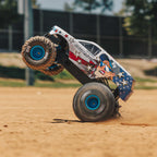 ARA3530SFF 1/10 FREEDOM FLYER 223S 2WD RTR Brushless Monster Truck (Battery & Charger Included), White