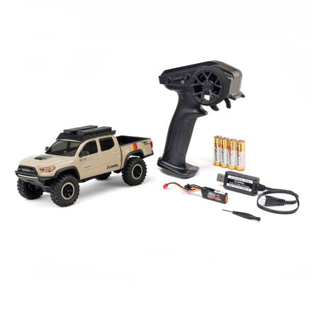 AXI-3289T2   1/30 SCX30 Toyota Tacoma  TRD Pro Overland Edition 4X4 RTR Brushed Rock Crawler (Battery & Charger Included), Tan