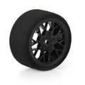 PRO1031610 1/12 Fifty6 Foam Tire Mounted on Circuit Black Wheel 8mm Hex (4): Losi NASCAR® Race Car