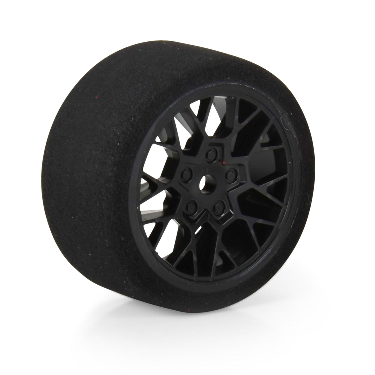 PRO1031610 1/12 Fifty6 Foam Tire Mounted on Circuit Black Wheel 8mm Hex (4): Losi NASCAR® Race Car