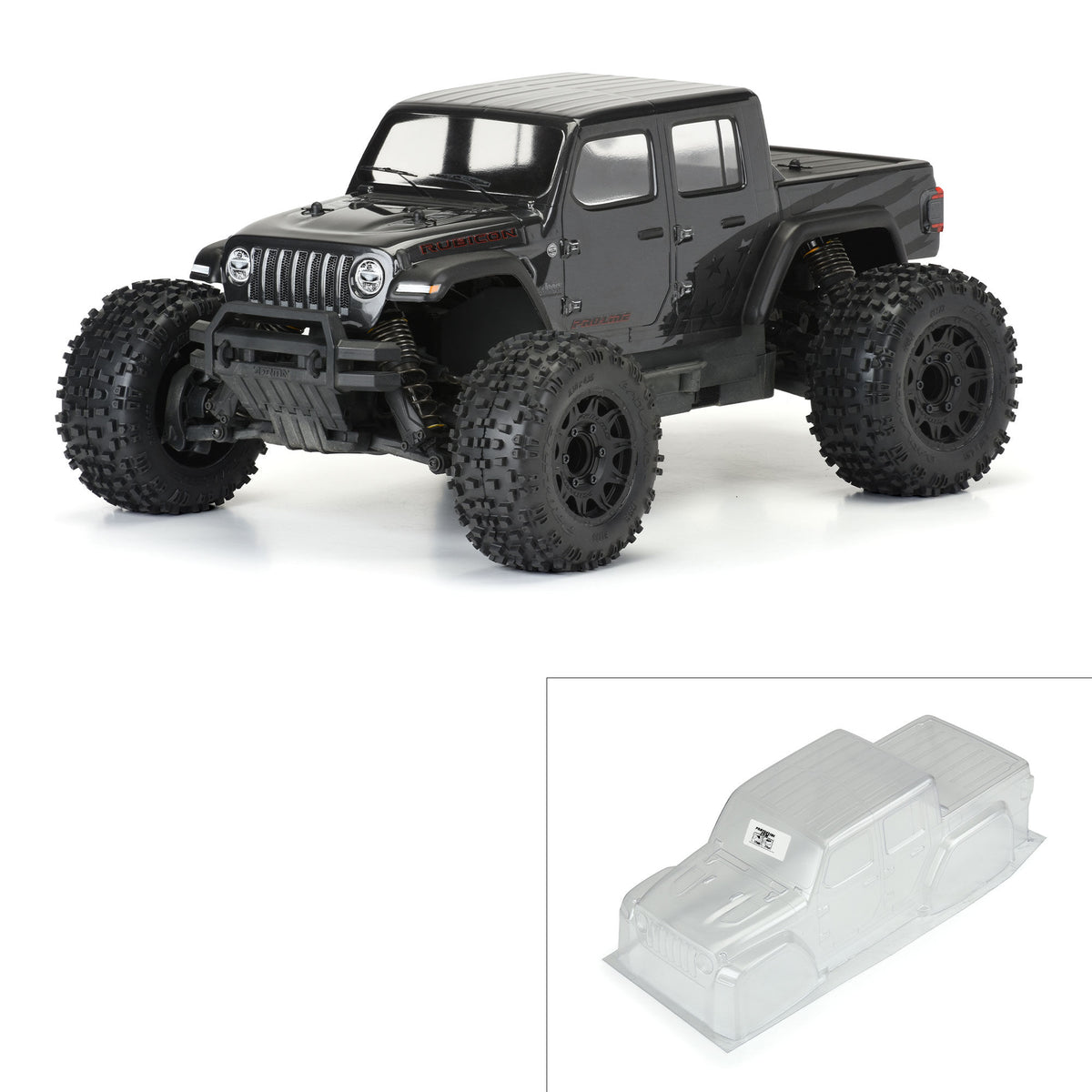PRO357500  1/10 Jeep Gladiator Rubicon Clear Body: GRANITE