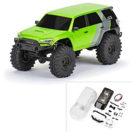 PRO362100 1/24 2024 Toyota 4Runner TRD Pro White Hard Body Unassembled: SCX24 Pro-Line is proud to release the first-ever hard body, unleashing another fully licensed body for Toyota fans: the 2024 Toyota 4Runner TRD