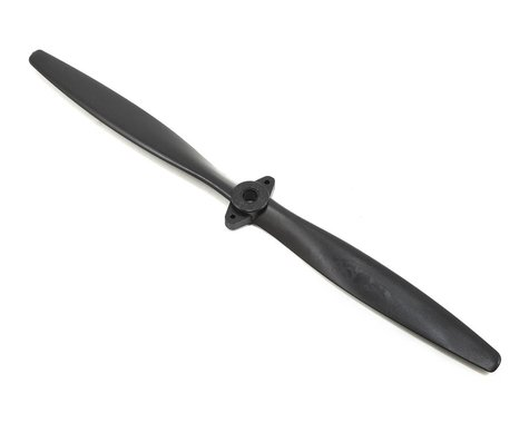 Black propeller on a white background