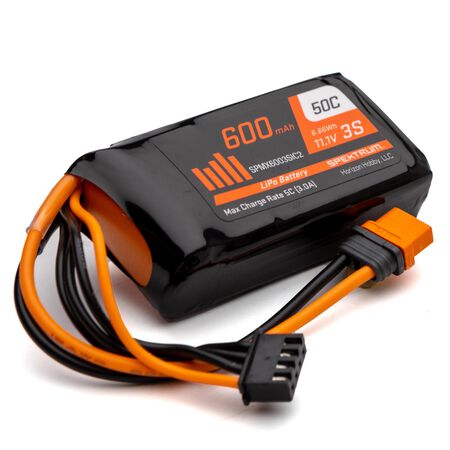 SPMX6003SIC2  11.1V 600mAh 3S 50C LiPo Battery: IC2