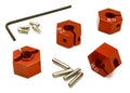12mm Hex Wheel (4) Hub 8mm Thick for 1/10 Traxxas, Axial, Tamiya, TC & Drift C27946RED