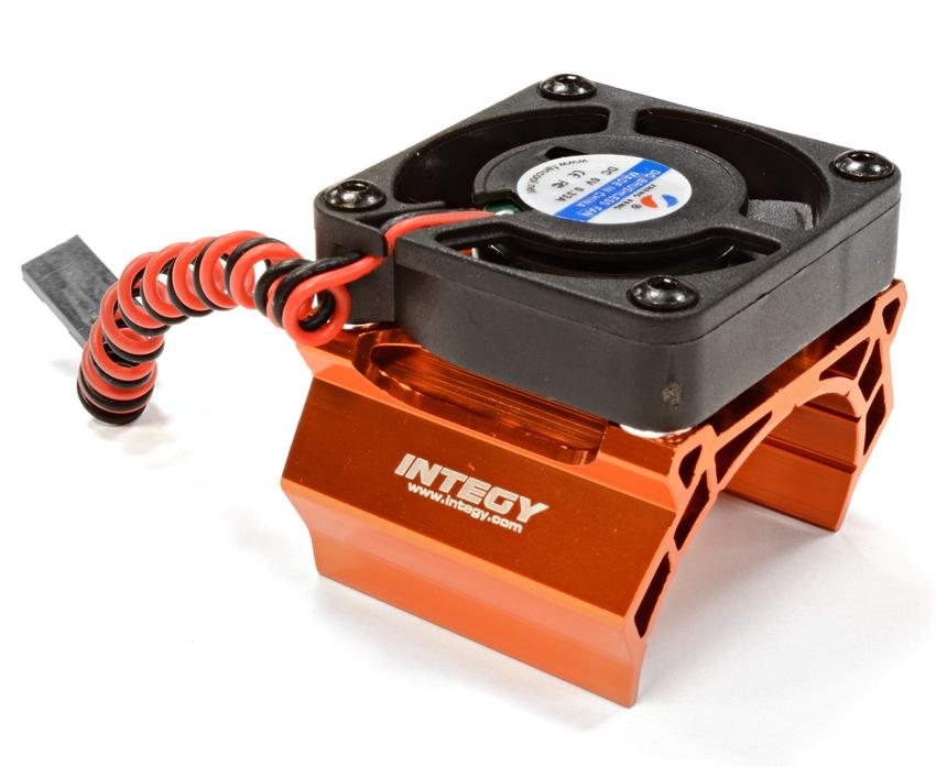 High Speed Cooling Fan+Heatsink Mount for 36mm O.D. Motor C25794ORANGE