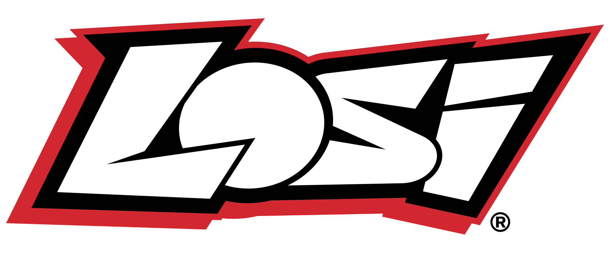 Logo with stylized text design on a white background