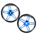 Anodized Blue Drift Wheels and Tires