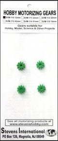 Plastic Gears 12mm x 6mm 10-teeth (3mm ID) (4)