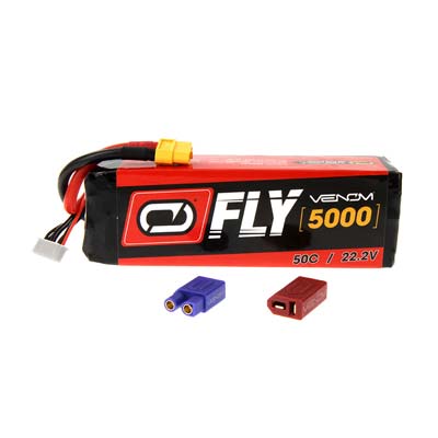 ven25048 LiPO 6S 22.2V 5000mAh 50C Universal Plug 2.0 Fly