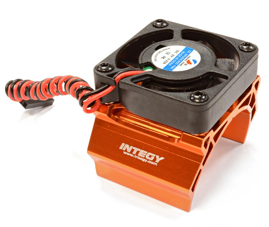 HIGH SPEED COOLING FAN+HEATSINK MOUNT FOR 40MM O.D. MOTOR C25791ORANGE