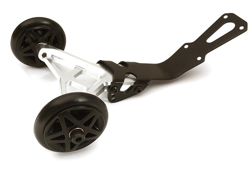 Billet Machined Wheelie Bar for Traxxas 1/10 Rustler 4X4 C28689SILVER