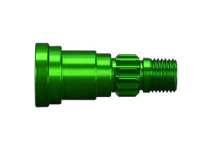 Stub axle, aluminum (green-anodized) (1) (use only with #7750X driveshaft)
