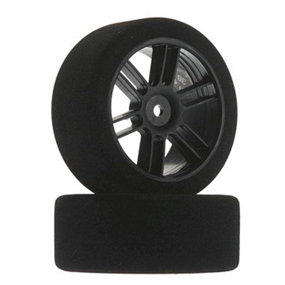 Front 26mm Nitro Touring Foam Tire, Blk Whl, 38(2)