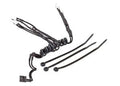 LED lights, chassis harness (4 clear, 2 red) (1)/ wire tie (3) (requires power supply #7286)