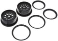 Wheel & Beadlock Set, Black (2), 5T
