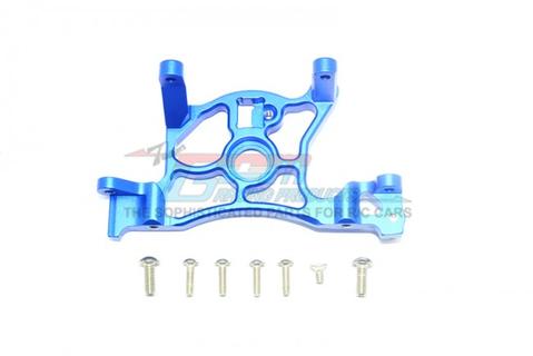 GPM RACING TRAXXAS RUSTLER 4X4 BLUE ALUMINUM SPUR GEAR MOUNT COVER RUS4036-B