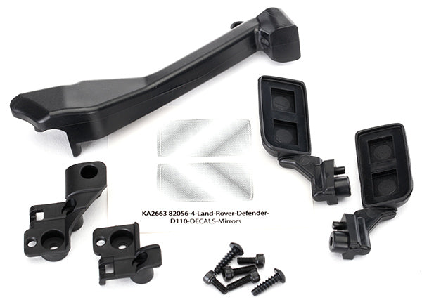 Mirrors, side (left & right)/ snorkel/ mounting hardware (fits #8011 body)