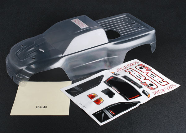 Body, Revo® 3.3 (clear, requires painting)/ window, lights, grille decal sheet
