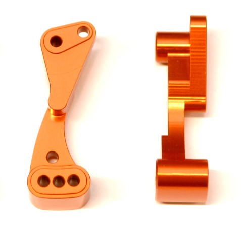 Orange Wheelie Bar Mount, for Associated DR10 - CNC Machined Aluminum