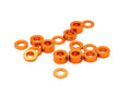Billet Machined 16pcs Aluminum M3x6 Washer Spacer (0.5, 1.0, 2.0, 3.0mm)
