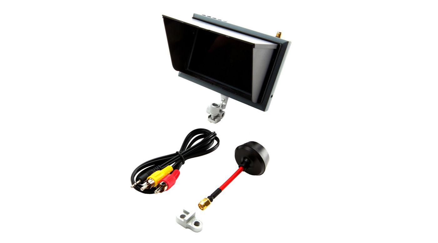 Spektrum 4.3 inch video monitor, sunshade, mount