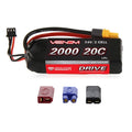 15023 LiPo 2S 1P 7.4V 2000mAh 20C Univ Plug System