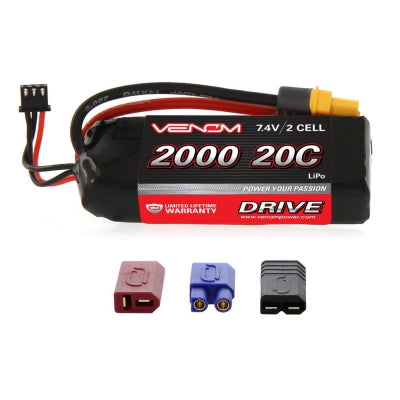 15023 LiPo 2S 1P 7.4V 2000mAh 20C Univ Plug System