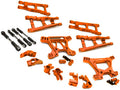 c28738  Billet Machined Alloy Suspension Kit for Traxxas 1/10 Rustler 4X4 orange