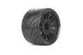 1/8 SMT 4.0 Black Phoenix Tires Mounted on Black Claw Rims, Medium Soft, Belted, 17mm 0" Offset