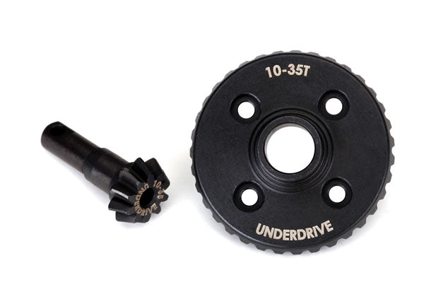 Ring gear, differential/ pinion gear, differential (underdrive, machined)