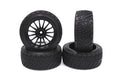 RCE3481BK  1/10 HPI Rally Off-Road WR8 Flower Line Black Wheels (4pcs)