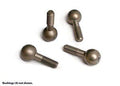 Pivot balls, hard-anodized 7075-T6 aluminum (4)/ pivot ball cap bushings (4)
