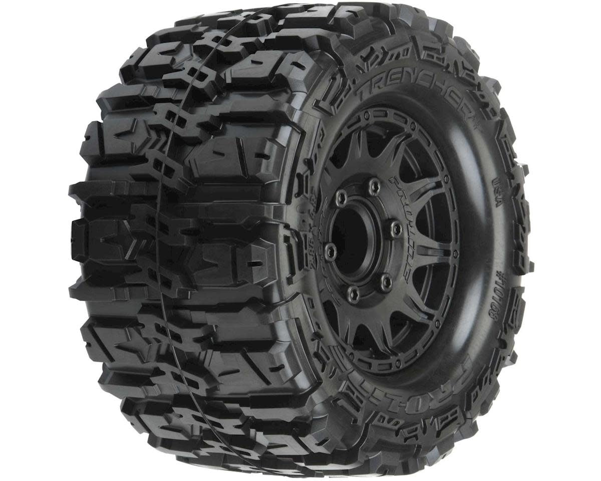 1/10 Trencher HP BELTED F/R 2.8" MT Tires MTD 12mm/14mm Blk Raid (2)