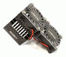 Twin 40x40mm HS Cooling Fan+Heatsink Mount for 40mm O.D. Motor