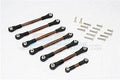 GPM RACING TRAXXAS SLASH 4X4 / TELLURIDE SPRING STEEL 7PC TIE ROD SET SSLA160P-OC-BEBK