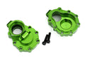 8253G - Portal housings, inner (rear), 6061-T6 aluminum (green-anodized) (2)/ 2.5x10 CS (2)