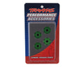 Wheel hubs, hex, aluminum (green-anodized) (4)/ 4x13mm screw pins (4)