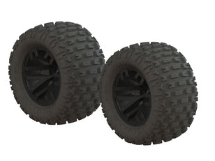 AR550044 dBoots Fortress MT Tire Set Glued Black (2)