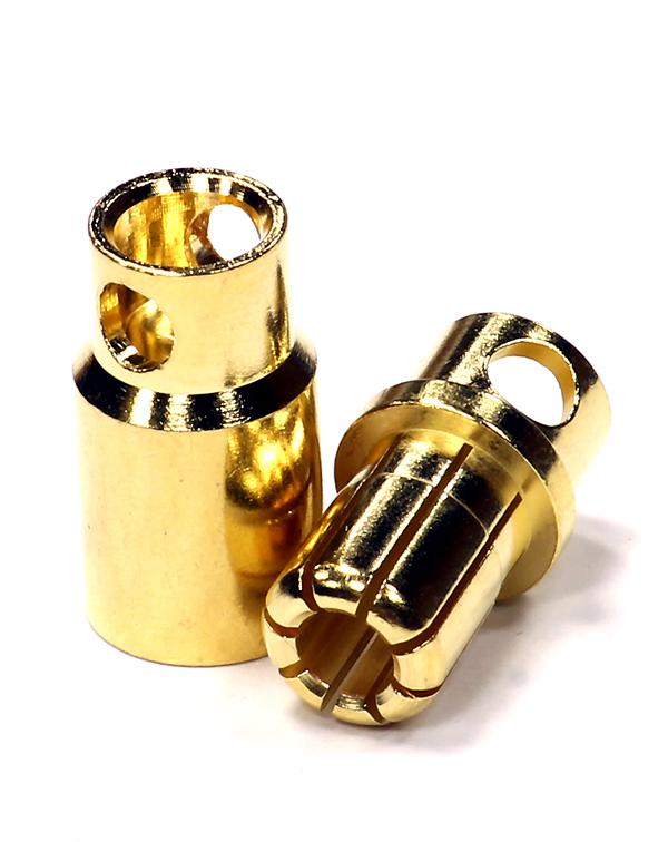 High Current Gold Plated 8mm Bullet Male & Female Connector Set C24671