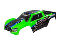 Body, X-Maxx®, green (painted, decals applied)(Inc GRD ship lower 48)