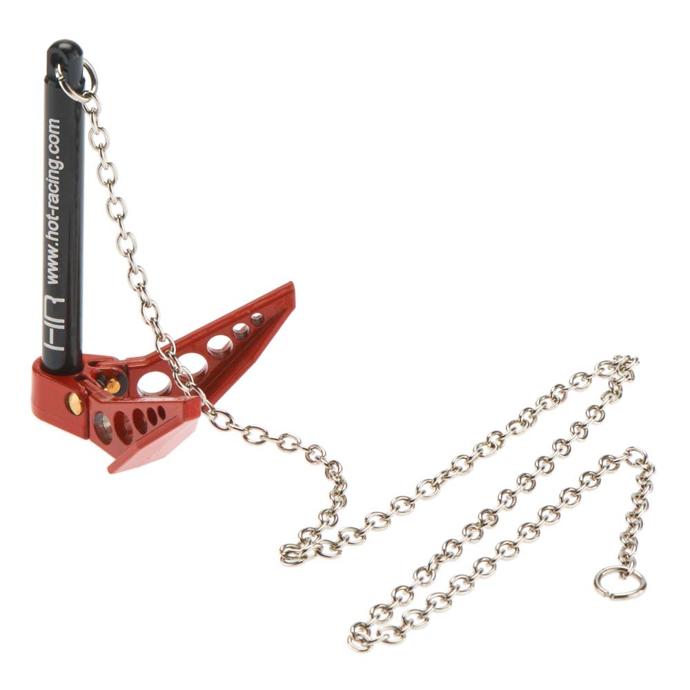 ACC838F02 1/10 Scale Fold Up Winch Anchor Red