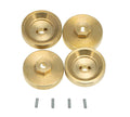 Alloy Machined Brass 7g Each Wheel Spacers 4mm Thick for Axial 1/24 SCX24 C30336