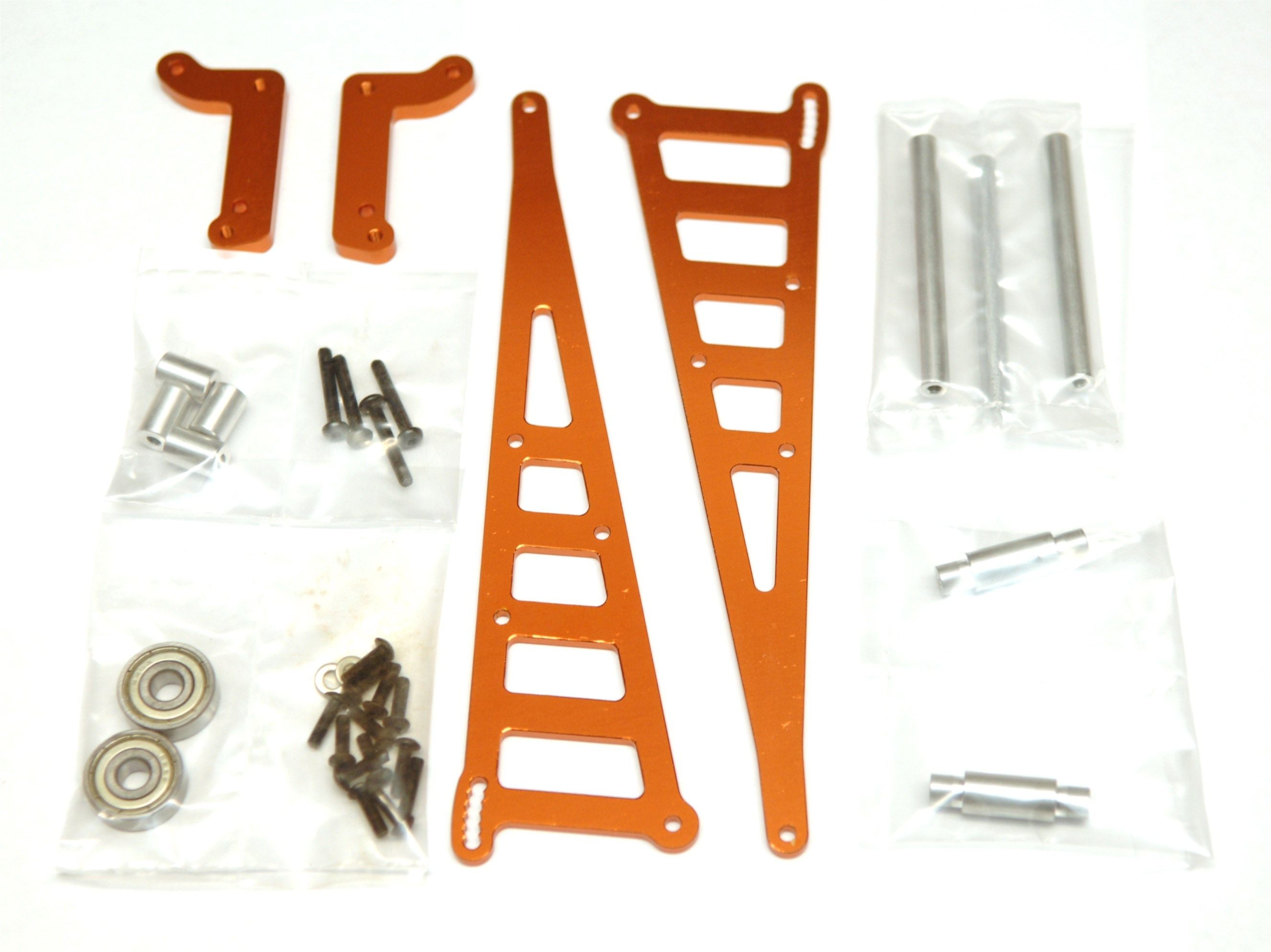 CNC Machined Aluminum Wheelie Bar Kit, for DR10, Orange