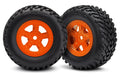 7674A Tires/Wheels Assembled Glued SCT Orange