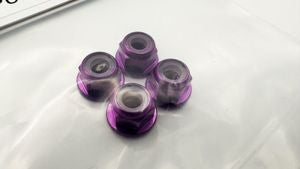 4mm Wheel Nuts Purple 4 Pack