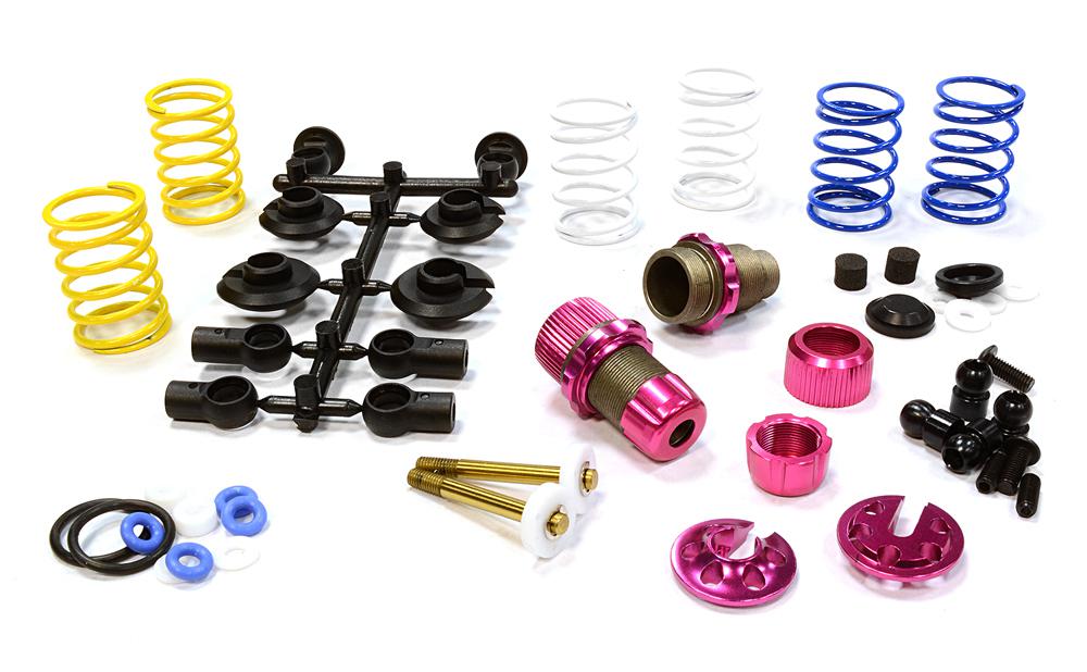XSR11 Competition 52-55mm Racing Shock (2) for 1/10 Touring Car & Drift Car C25910PINK
