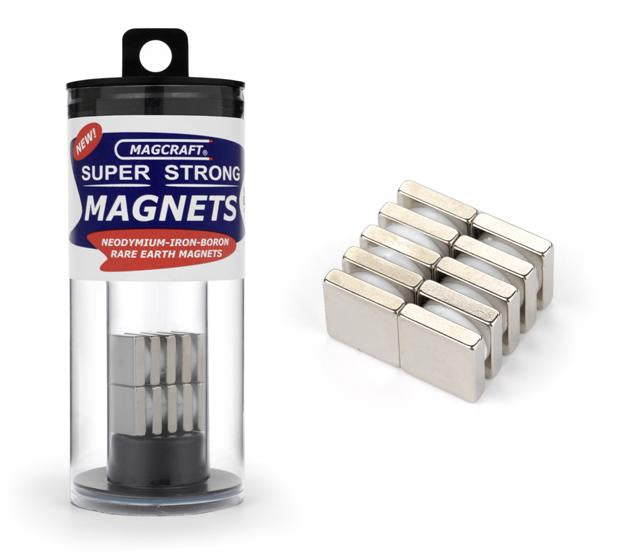 1/2"x1/2"x1/8" Rare Earth Block Magnets (10)
