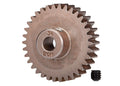 Gear, 34-T pinion (0.8 metric pitch, compatible with 32-pitch) (fits 5mm shaft)/ set screw